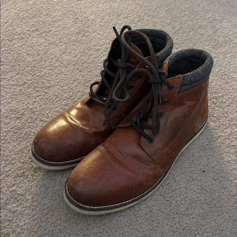Crevo Javier Chestnut Leather Boots size 10.5